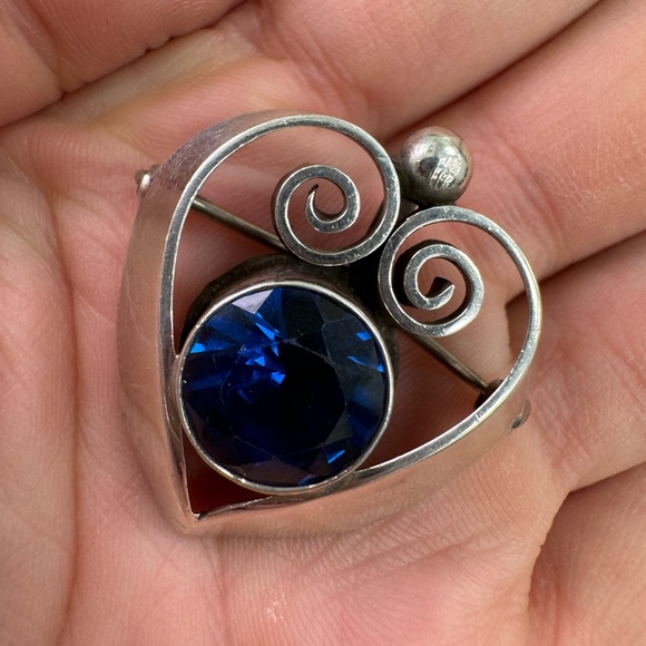 Stunning Authentic KALO Sterling silver signed pin brooch pendant necklace - Picture 3 of 16